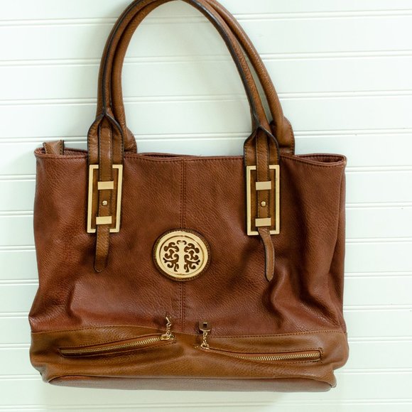 Dasein Brown Tote - Picture 2 of 4